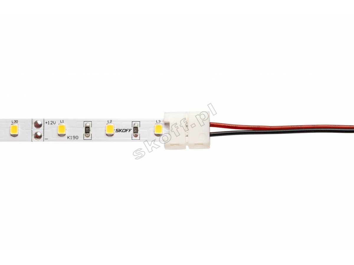 Przewód z konektorem do taśm LED 8 mm